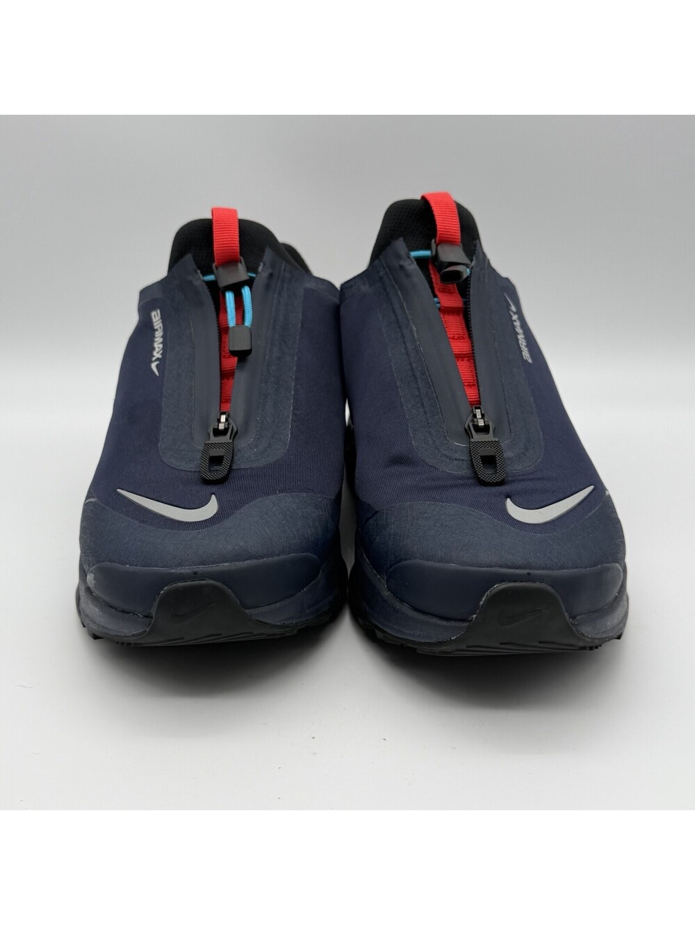 Nike Air Max Dn Roam Men’s 7.5 Obsidian Blue Red HQ8605-400 Zip Sneakers - Picture 2 of 9